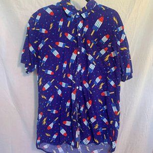 Graphic Men's Button Up Shirt